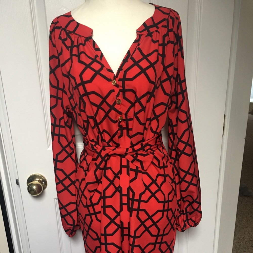 Red and black dress/tunic